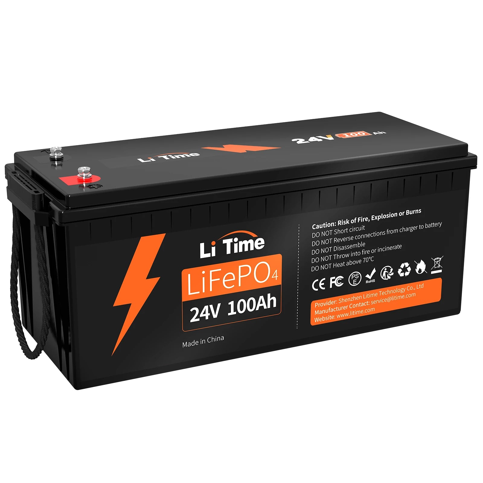 LiTime  24V 100Ah LiFePO4 リン酸鉄リチウムイオン 100ah バッテリー 100％DOD＆10年寿命 https://jp.litime.com/products/24v100ah
